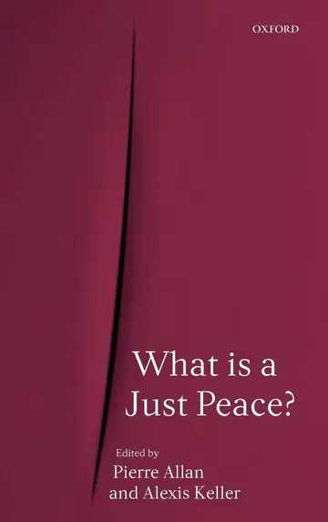 Cover of What Is A Just Peace?