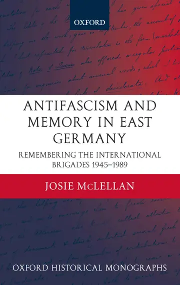 Cover of Antifascism and Memory in East Germany