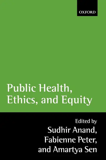 Cover of Public Health, Ethics, and Equity
