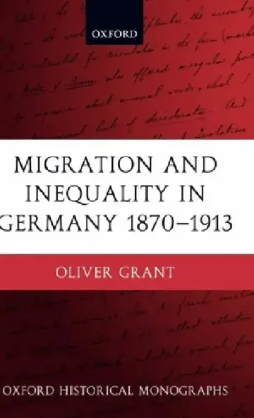 Cover of Migration and Inequality in Germany 1870-1913