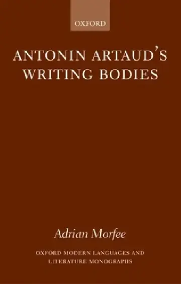 Cover of Antonin Artaud's Writing Bodies