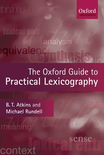 Cover of The Oxford Guide to Practical Lexicography