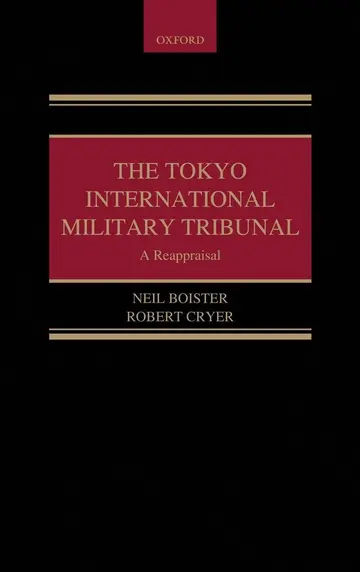 Cover of The Tokyo International Military Tribunal