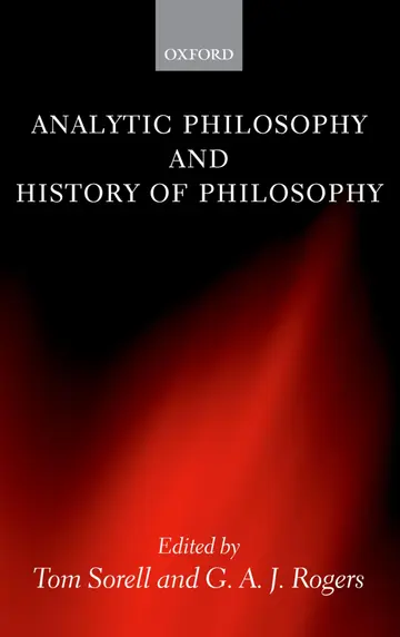 Cover of Analytic Philosophy and History of Philosophy