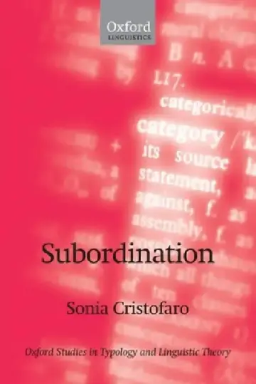 Cover of Subordination