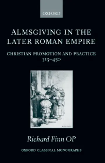 Cover of Almsgiving in the Later Roman Empire