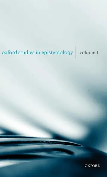 Cover of Oxford Studies in Epistemology (1)