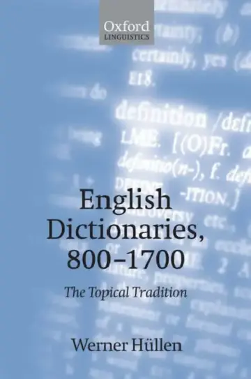Cover of English Dictionaries 800-1700
