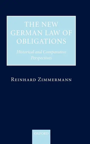 Cover of The New German Law of Obligations