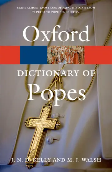 Cover of A Dictionary of Popes