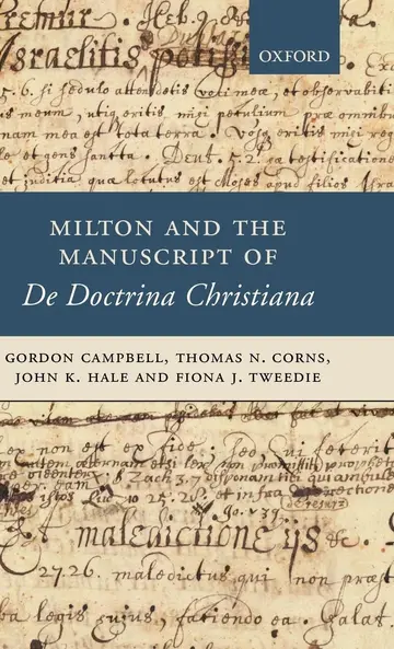 Cover of Milton and the Manuscript of De Doctrina Christiana