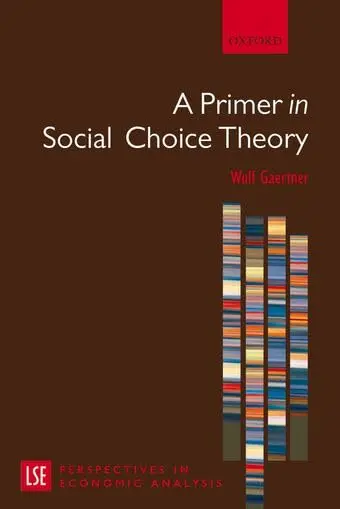 Cover of A Primer in Social Choice Theory