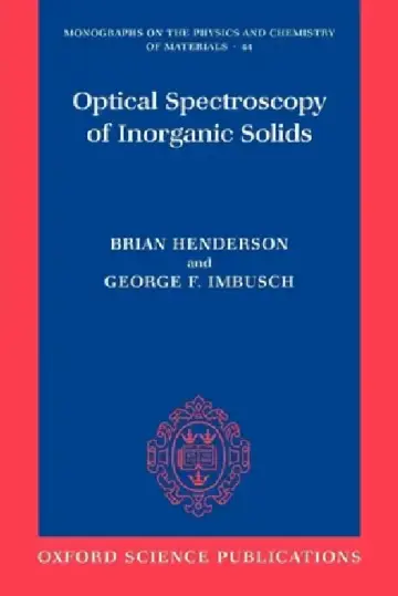 Cover of Optical Spectroscopy of Inorganic Solids