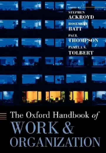 Cover of The Oxford Handbook of Work and Organization