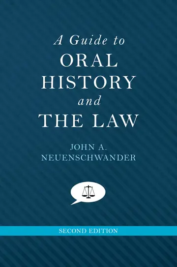 Cover of A Guide to Oral History and the Law