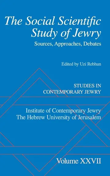 Cover of The Social Scientific Study of Jewry