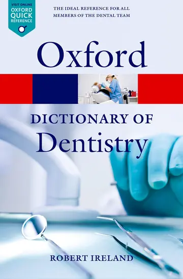 Cover of A Dictionary of Dentistry 1E
