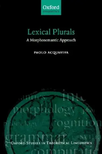 Cover of Lexical Plurals A Morphosemantic Approach