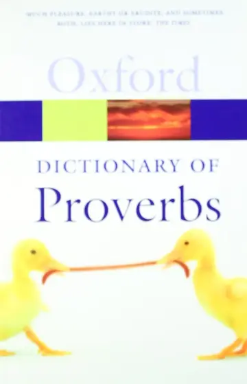 Cover of A Dictionary of Proverbs
