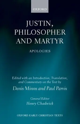 Cover of Justin, Philosopher and Martyr