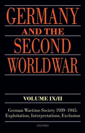 Cover of Germany and the Second World War