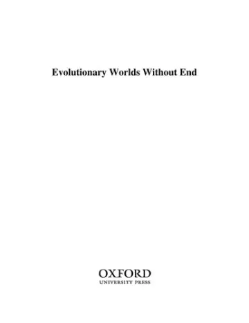 Cover of Evolutionary Worlds Without End