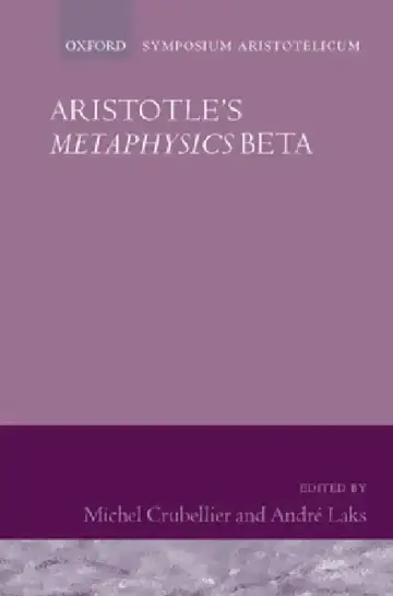 Cover of Aristotle's Metaphysics Beta