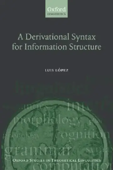 Cover of A Derivational Syntax for Information Structure