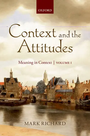 Cover of Context and the Attitudes