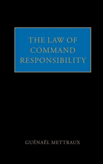 Cover of The Law of Command Responsibility