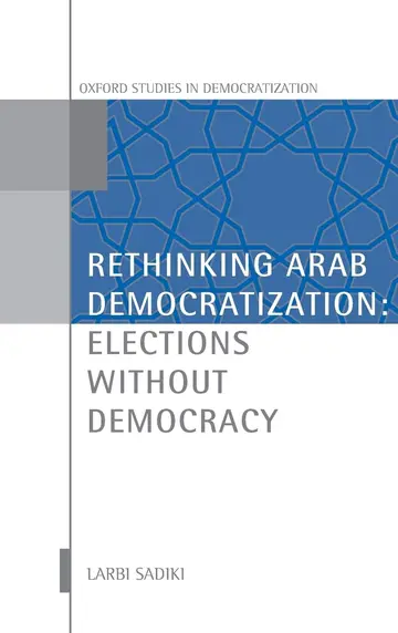 Cover of Rethinking Arab Democratization