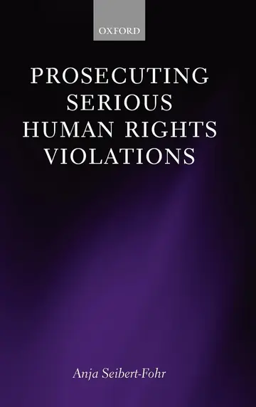 Cover of Prosecuting Serious Human Rights Violations