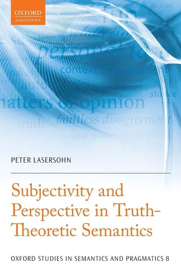 Cover of Subjectivity and Perspective in Truth-Theoretic Semantics