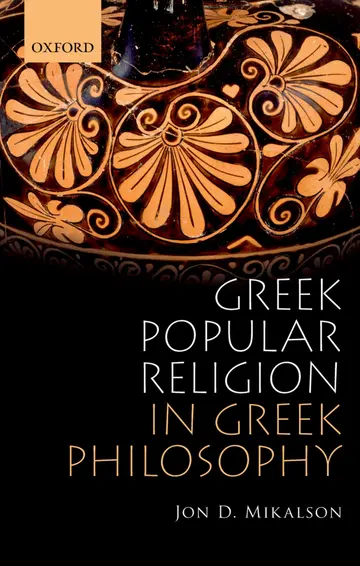 Cover of Greek Popular Religion in Greek Philosophy