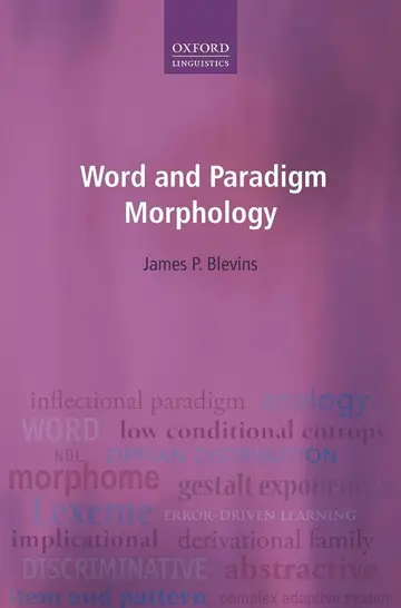 Cover of Word and Paradigm Morphology