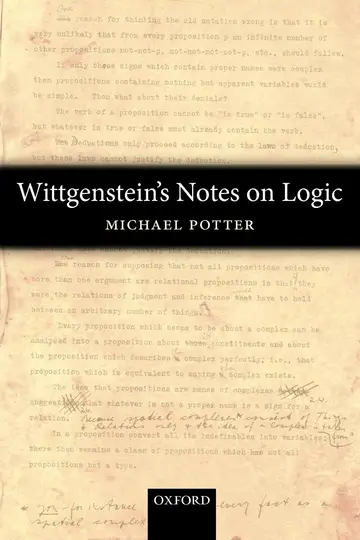 Cover of Wittgenstein's Notes on Logic