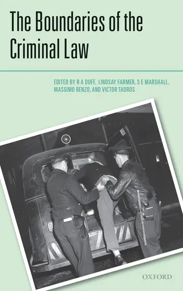 Cover of The Boundaries of the Criminal Law