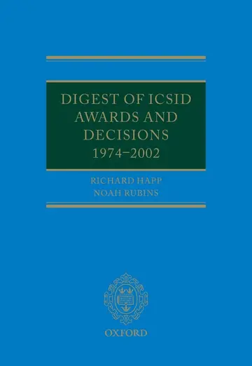 Cover of Digest of Icsid Awards and Dec C