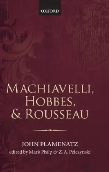 Cover of Machiavelli, Hobbes, and Rousseau