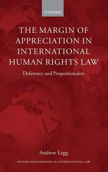 Cover of The Margin of Appreciation in International Human Rights Law