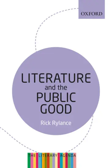 Cover of Literature and the Public Good