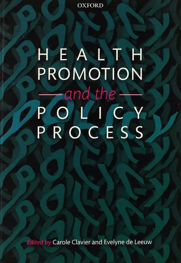 Cover of Health Promotion and the Policy Process