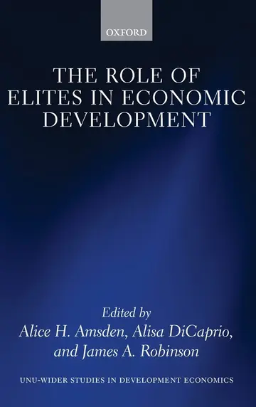 Cover of The Role of Elites in Economic Development