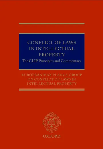 Cover of Conflict of Laws in Intellectual Property