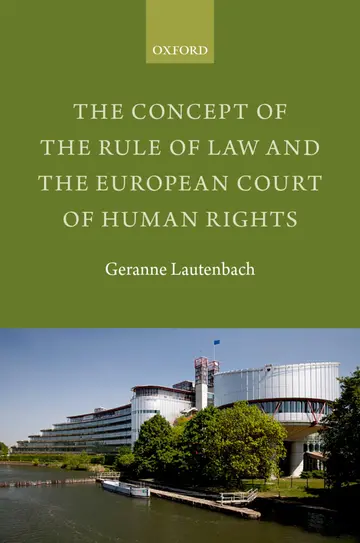 Cover of The Concept of the Rule of Law and the European Court of Human Rights