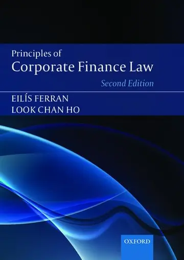 Cover of Principles of Corporate Finance Law