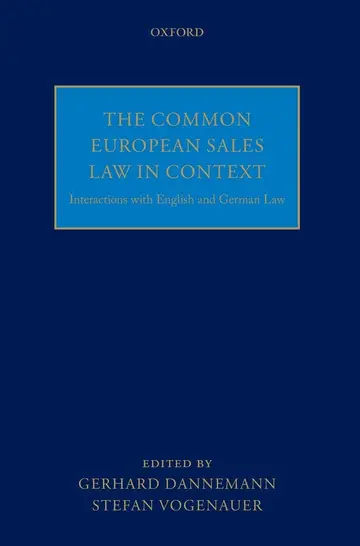 Cover of The Common European Sales Law in Context