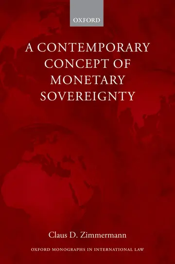 Cover of A Contemporary Concept of Monetary Sovereignty