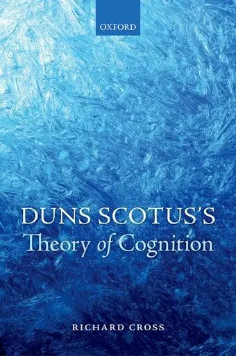 Cover of Duns Scotus's Theory of Cognition