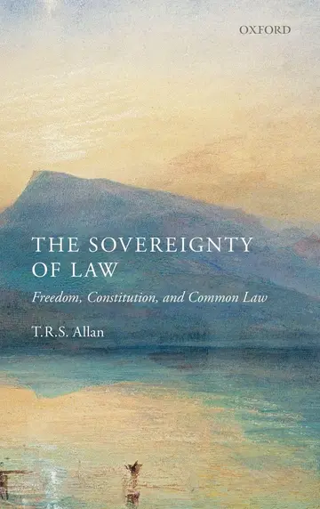 Cover of The Sovereignty of Law
